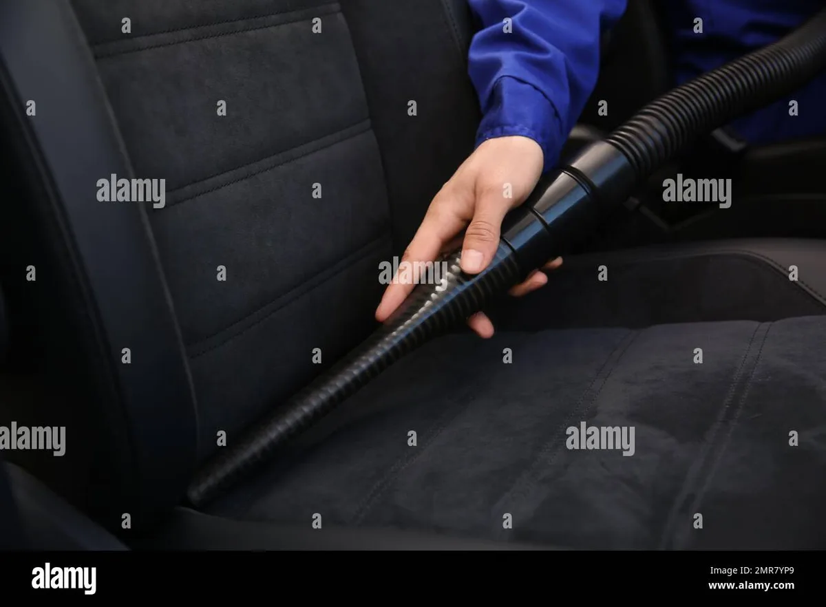 car interior vacuuming
