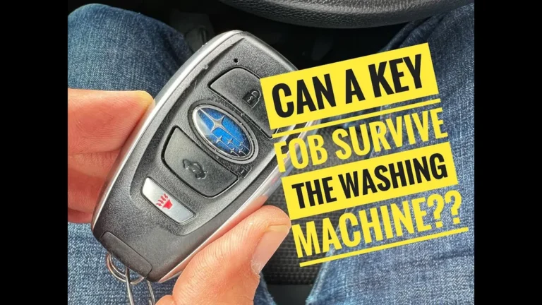 car key fob in washing machine