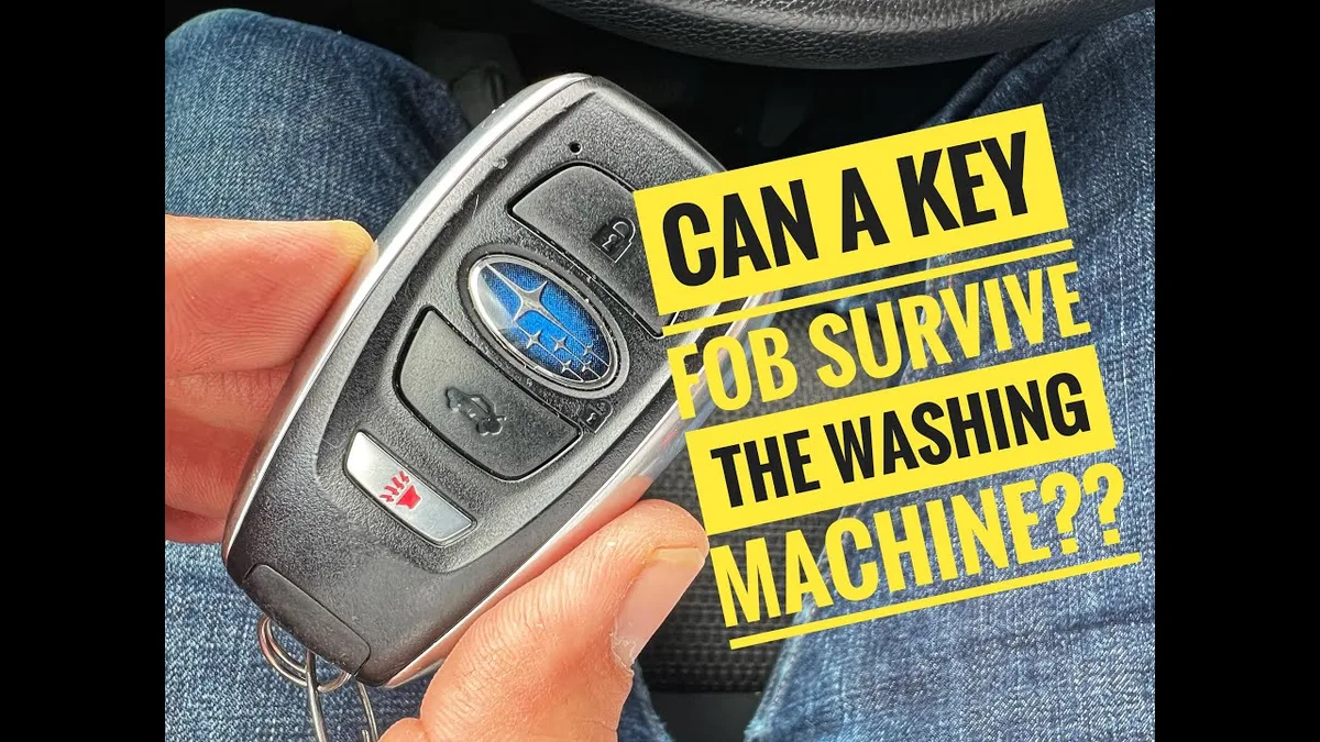 car keys in washing machine