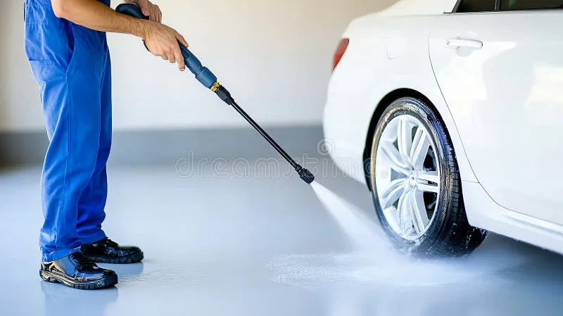 car wash pressure washer setup