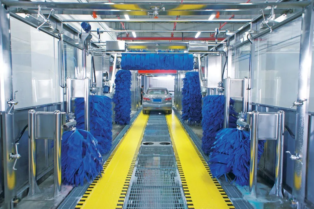 car wash track system