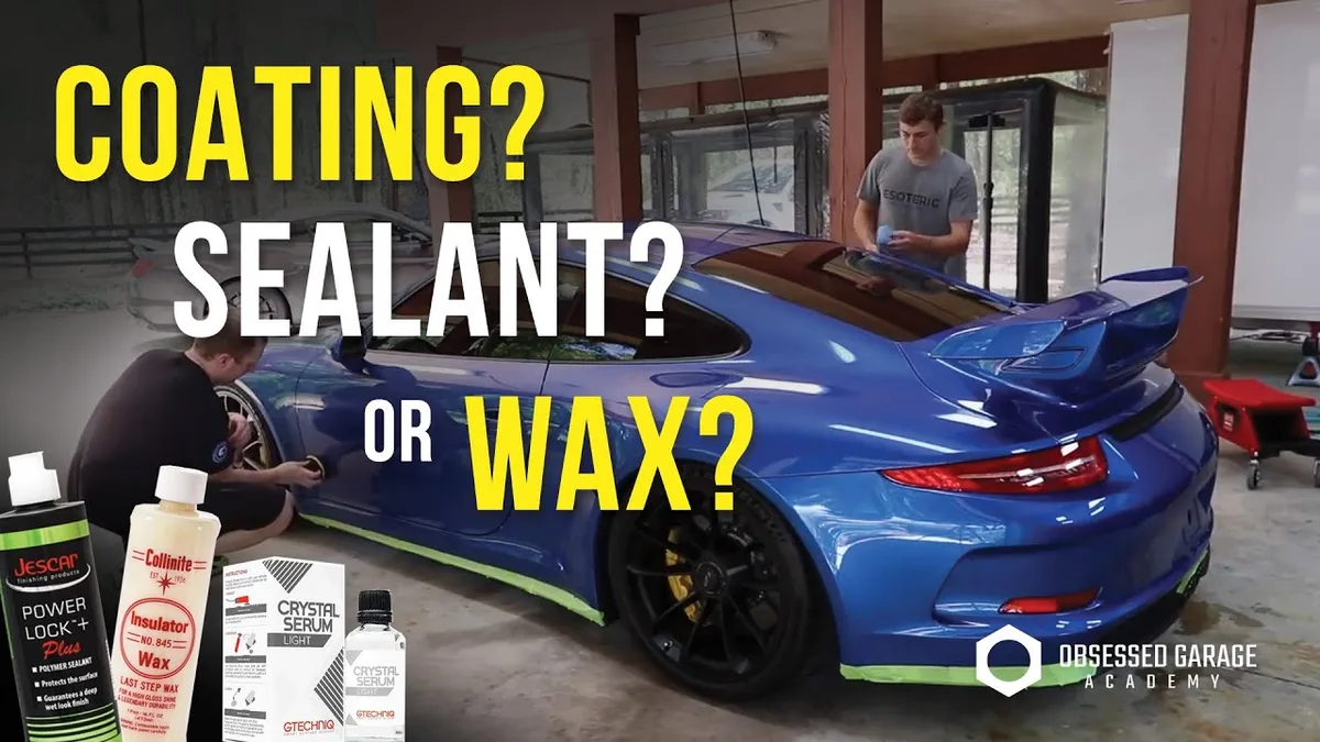 car wax vs sealant vs ceramic coating