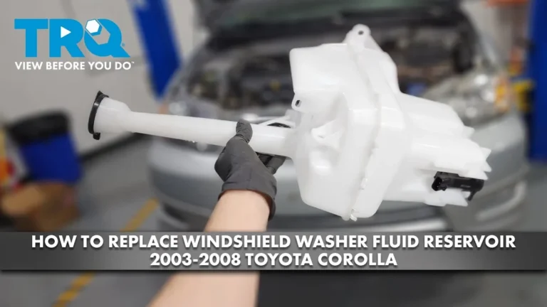 car windshield washer fluid reservoir