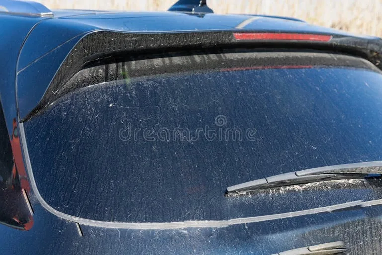 car with dust