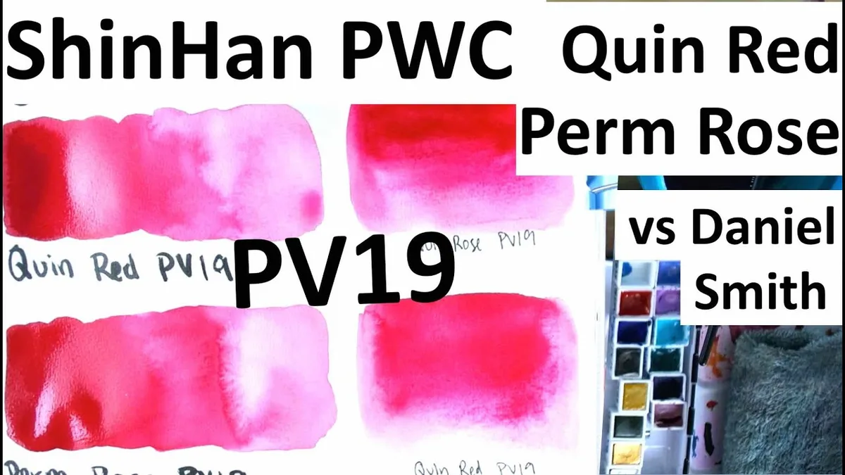 carmine vs quinacridone paint