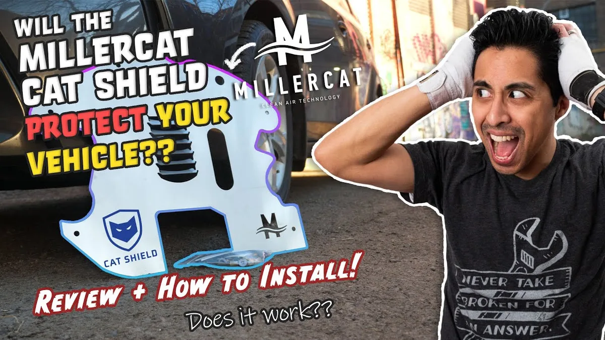 catalytic converter shield installation