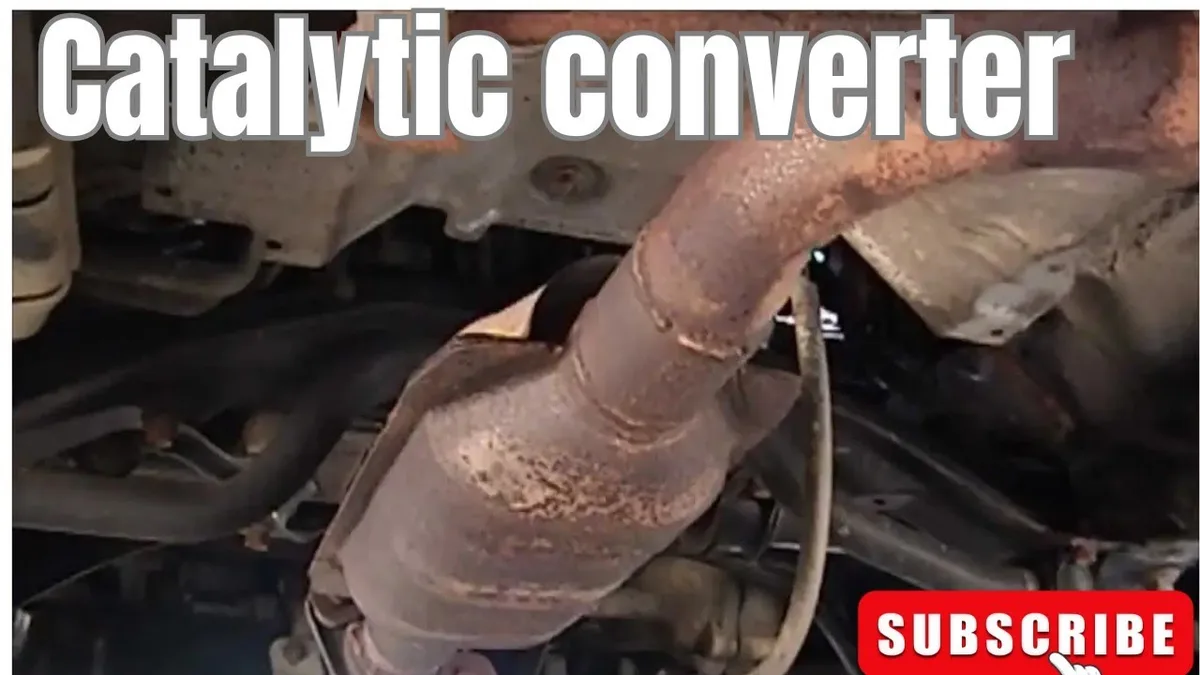 Catalytic converter under car