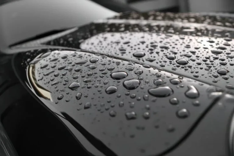 ceramic car wash coating on black car