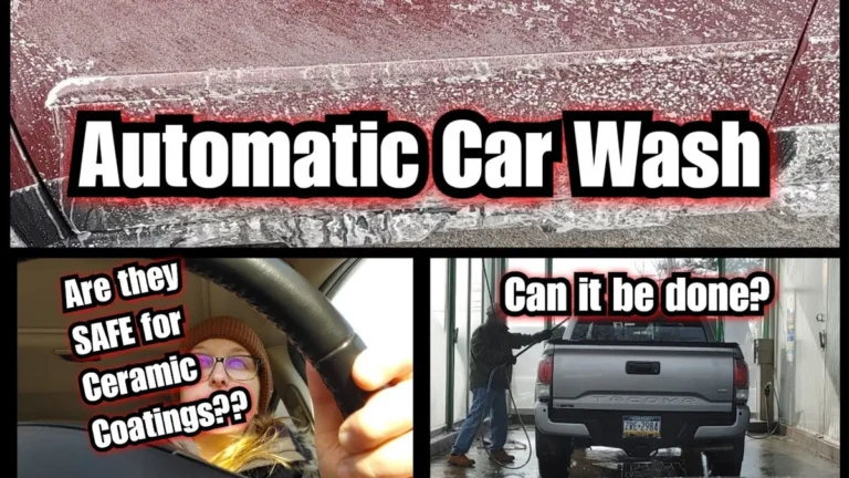 ceramic coated car at touch car wash