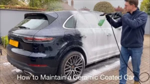 ceramic coated car in car wash
