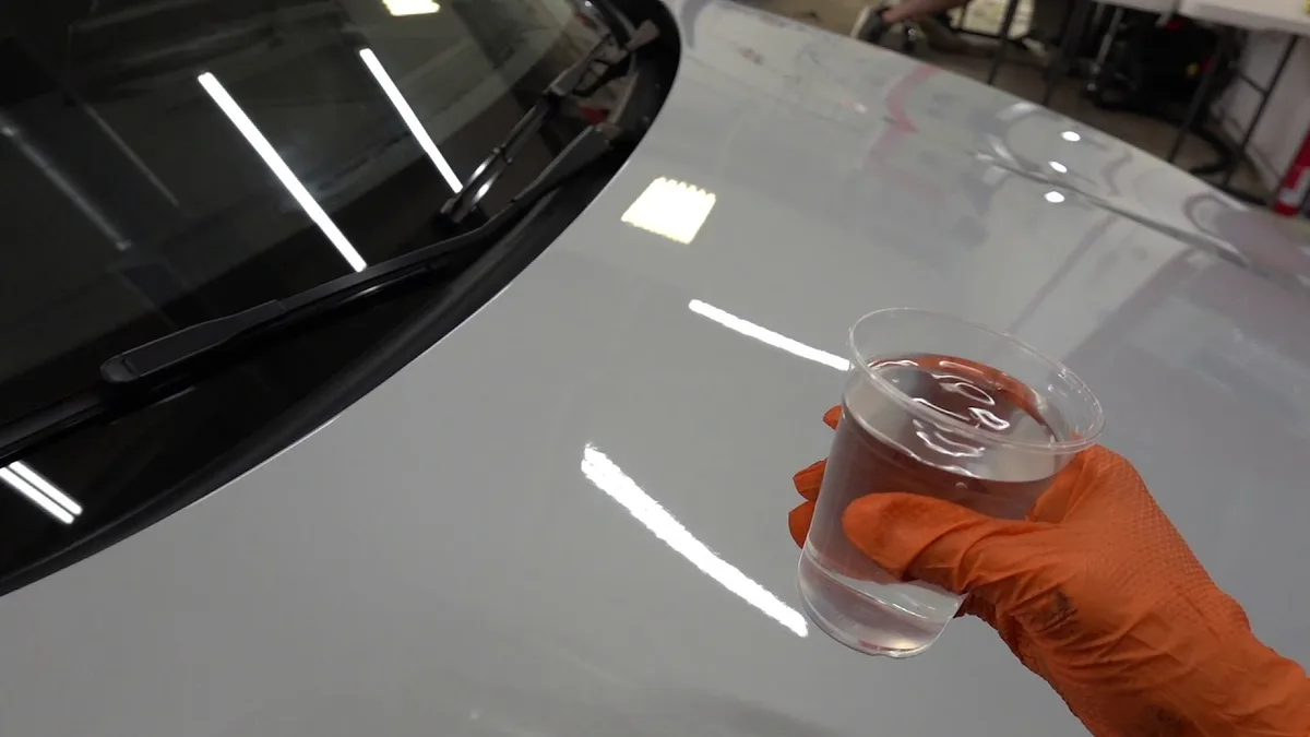 ceramic coating water beading