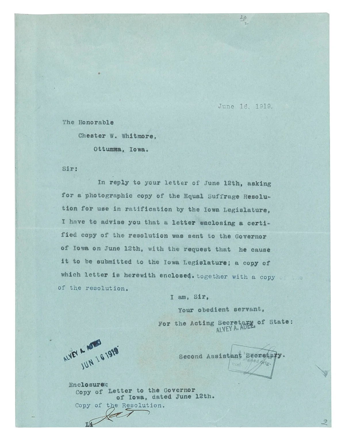 certified written notice