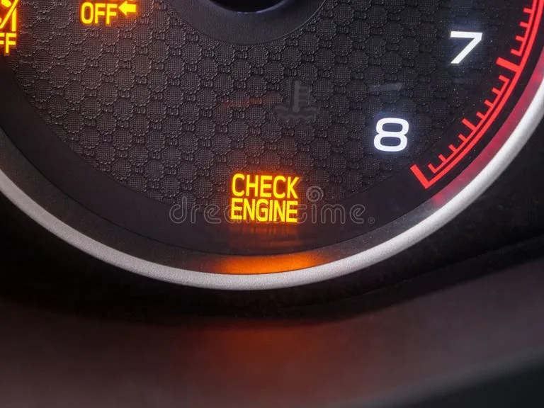 Check Engine Light on car dashboard