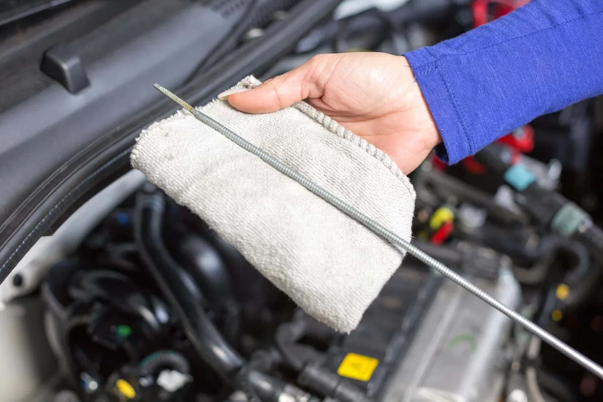 check oil dipstick