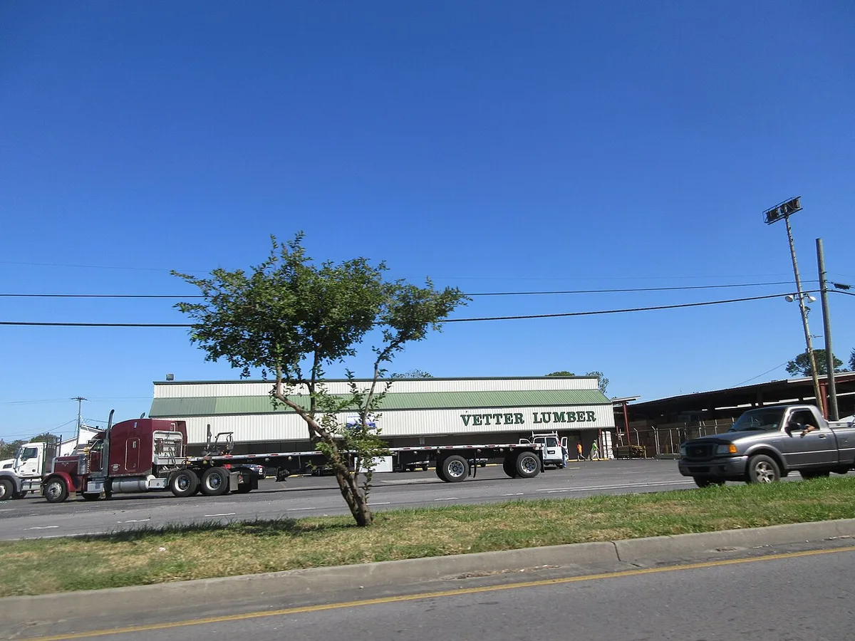 Commercial truck on highway
