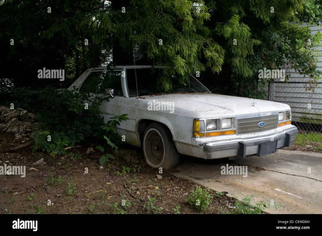 Connecticut abandoned vehicle on private property