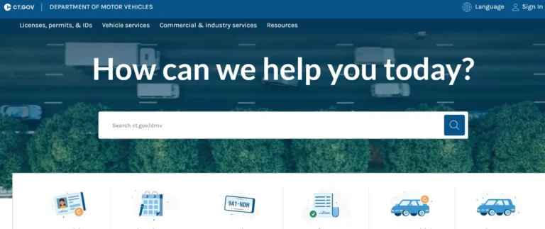 Connecticut DMV online registration renewal portal
