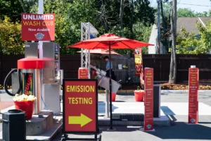 Connecticut emissions testing station
