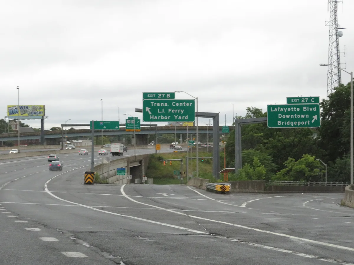 Connecticut highway wrong-way crash locations