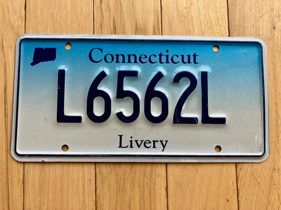 Connecticut license plates on car