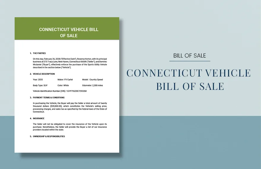 Connecticut motor vehicle property tax bill