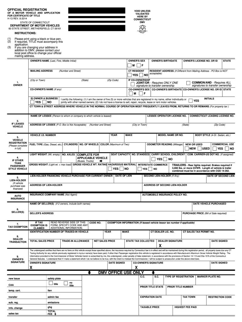 Connecticut OHV registration