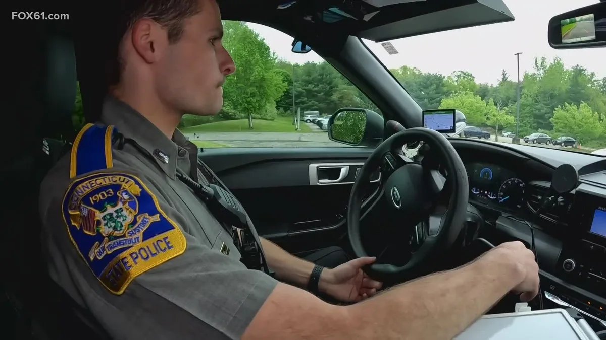 Connecticut State Police motorcycle safety check