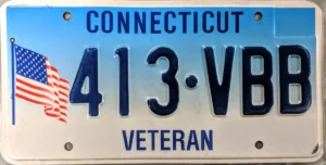 Connecticut veteran and military special license plate eligibility rules