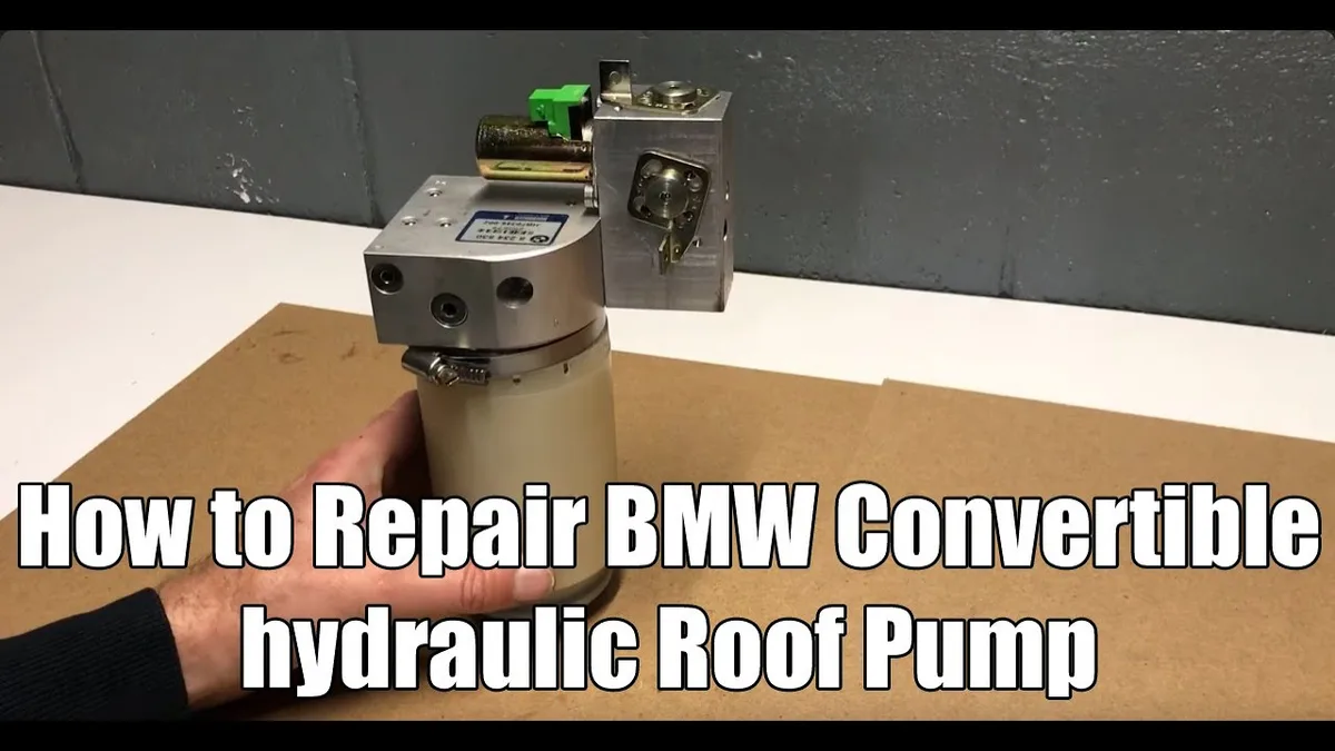 convertible soft top hydraulic mechanism