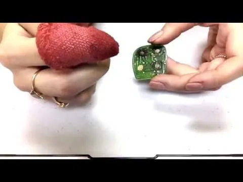 corroded key fob circuit board