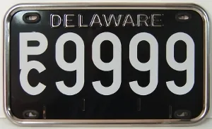 Delaware DMV historic vehicle plate