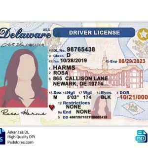 Delaware driver license identification