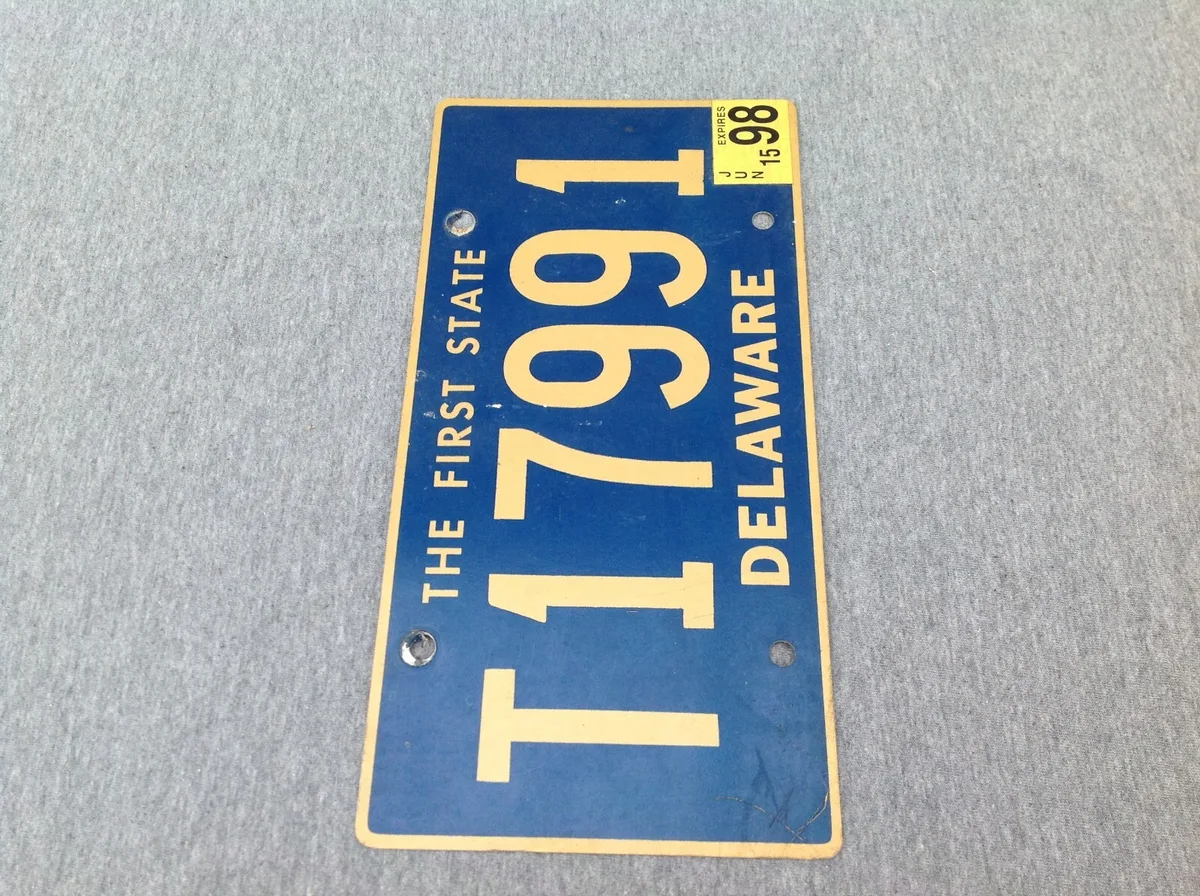 Delaware expired vehicle registration tags