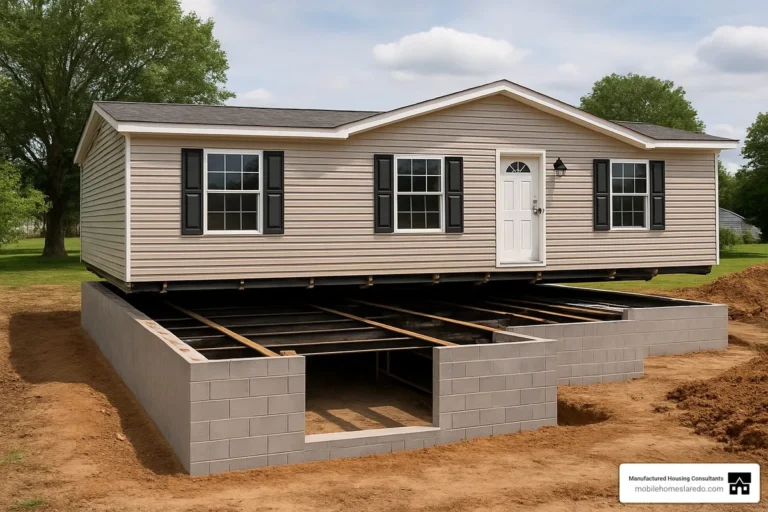 Delaware mobile home on permanent foundation