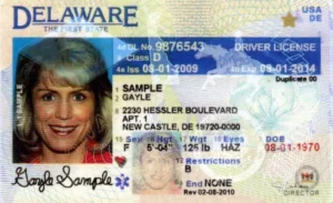 Delaware REAL ID with star marking