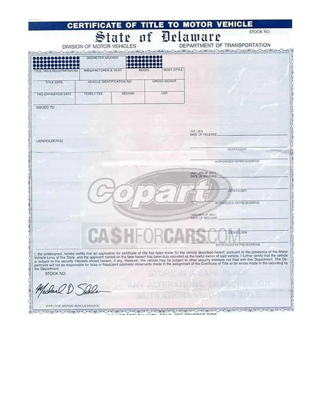 Delaware vehicle code Title 21
