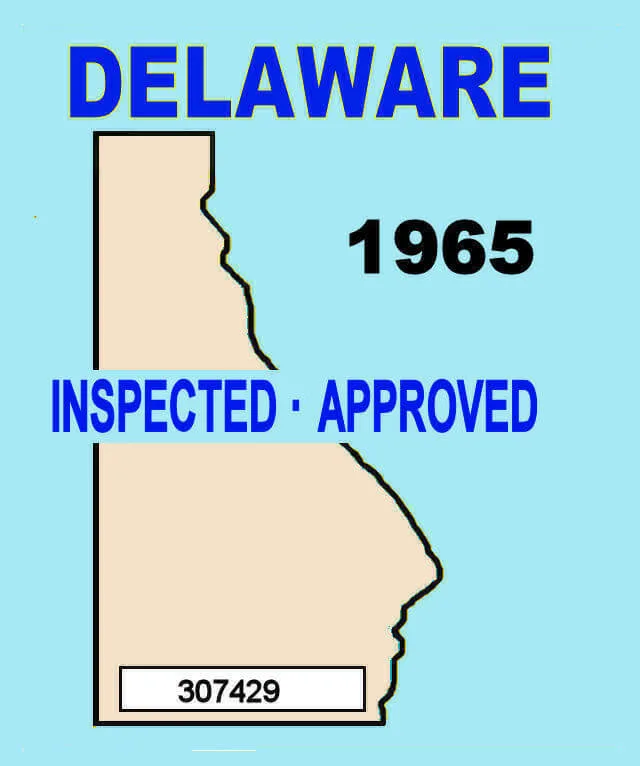 Delaware vehicle inspection sticker