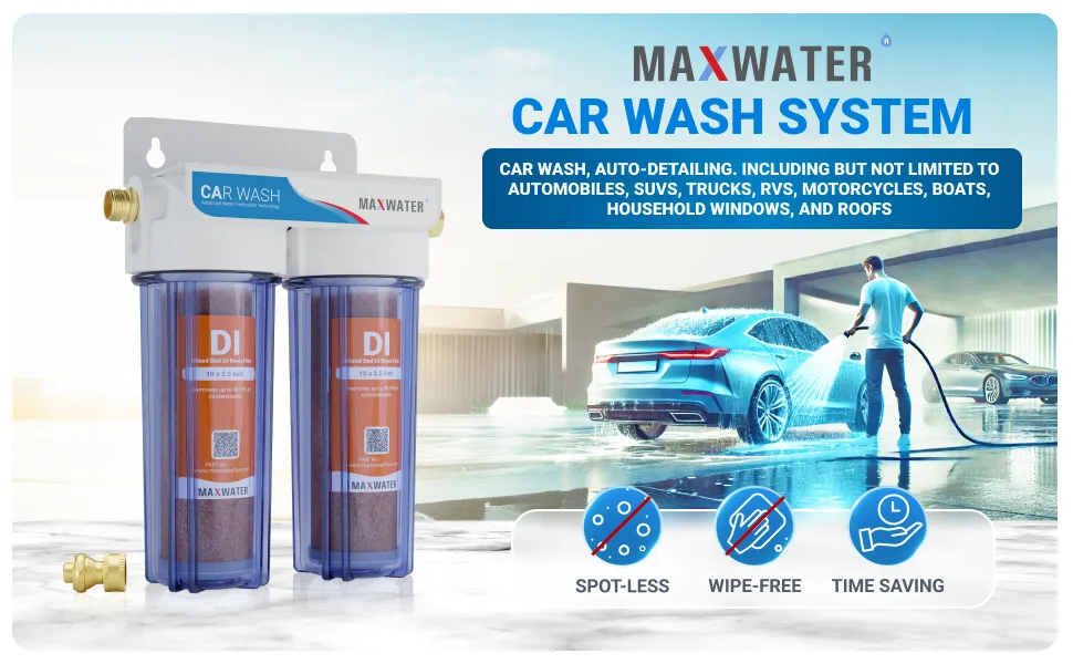 DI water system for car wash