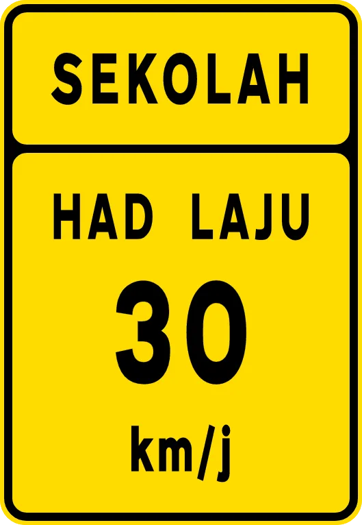 Diagram of Connecticut work zone speed limit reduction