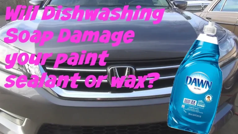 dish soap damaging car paint