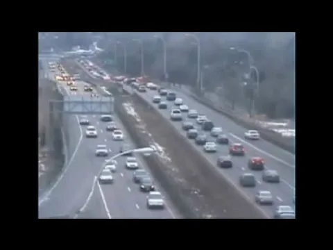 divided highway with median barrier