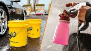 DIY car wash soap in bucket
