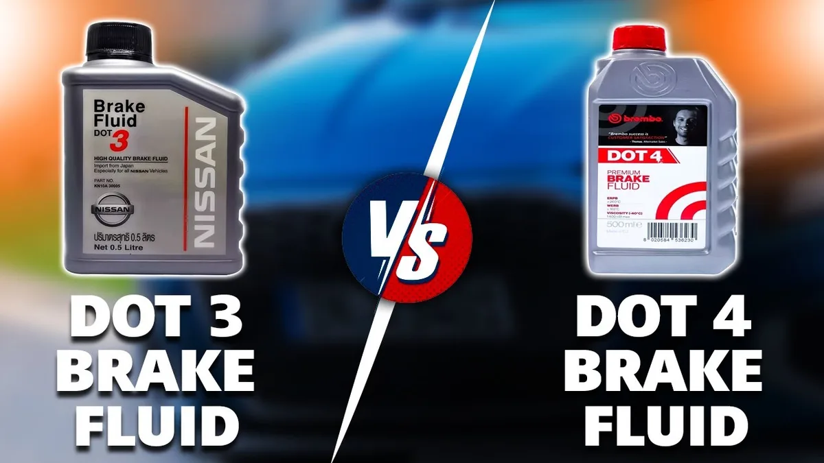 DOT 3 vs DOT 4 brake fluid