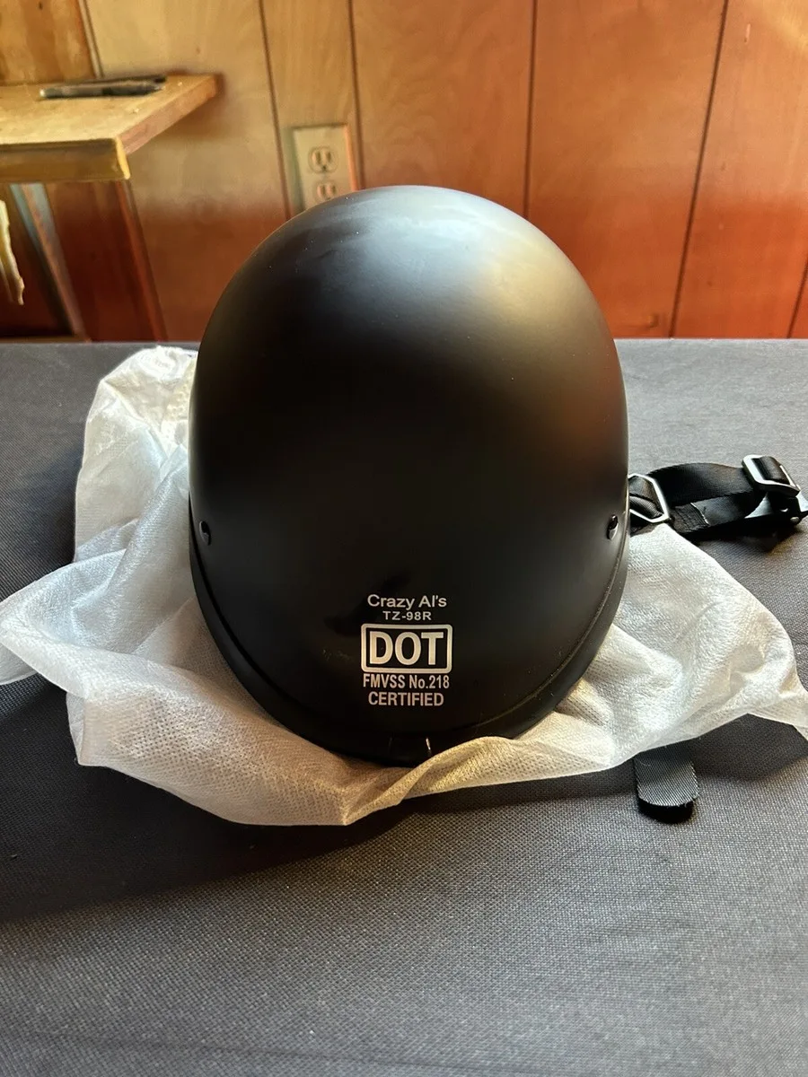 DOT-approved motorcycle helmet label