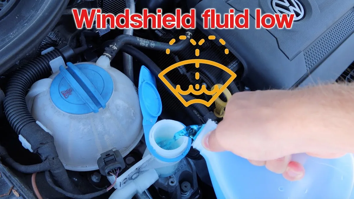 filling windshield fluid