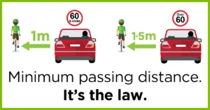 Florida bicycle safety law and 3 foot passing distance requirement