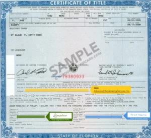 Florida mobile home and RV registration and titling requirements