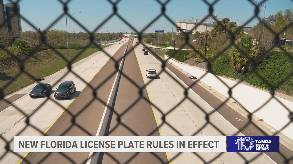 Florida Statute 316.217 license plate visibility