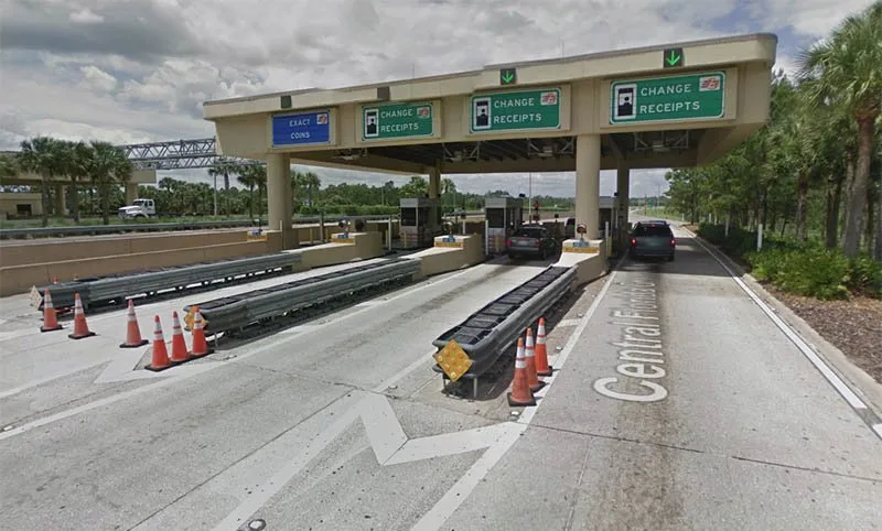 Florida toll road gantry SunPass