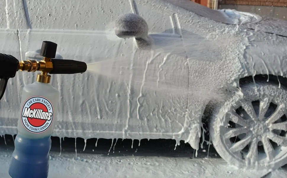 Foam cannon application technique